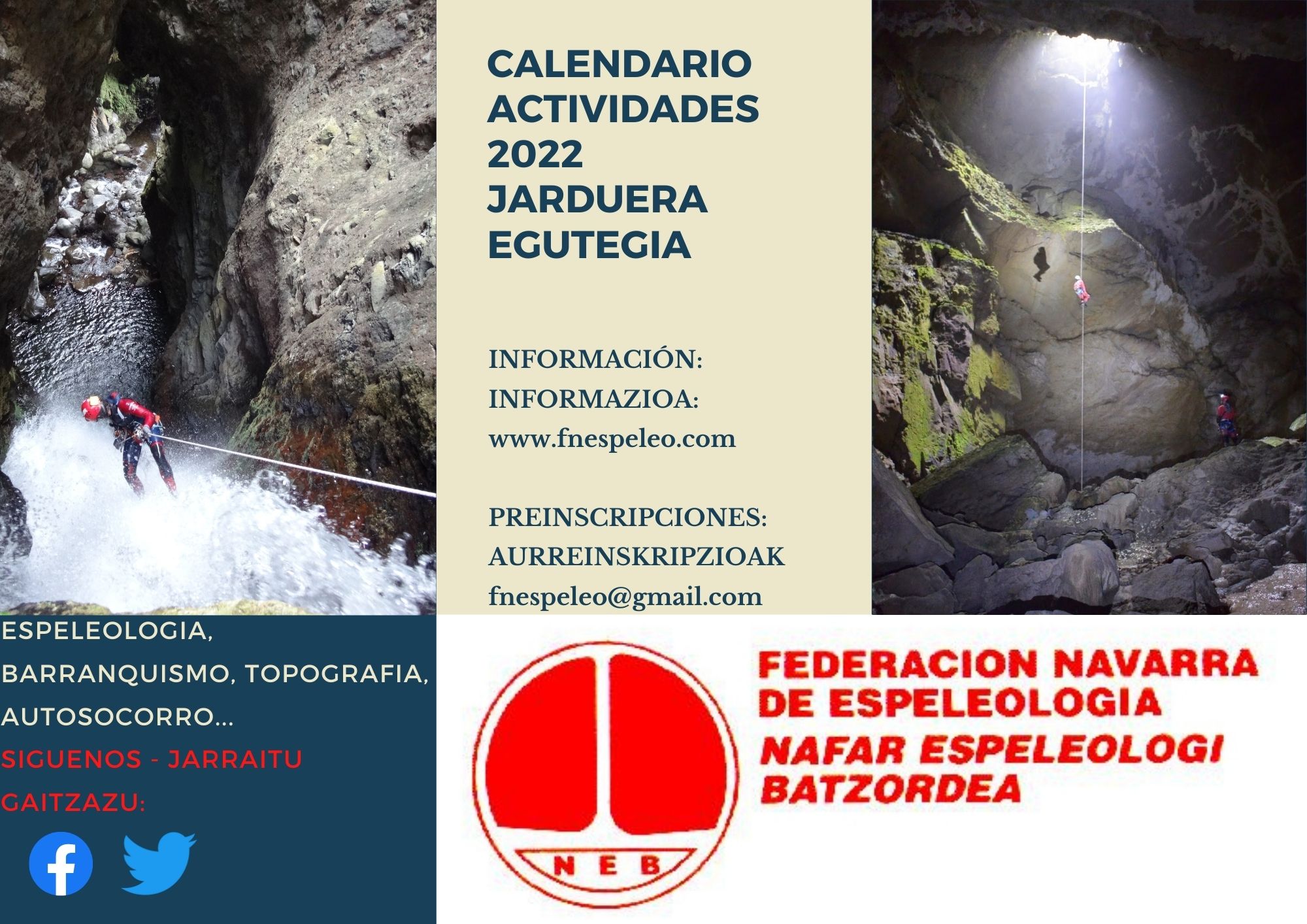 Calendario Actividades 2022